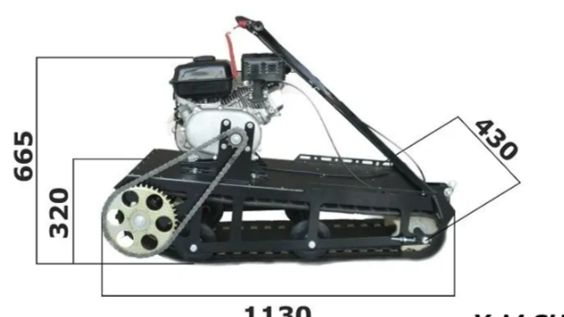 Мотобуксировщик XTREME-MOTORS "Конек-Горбунок" 6.5 л.с. в Благовещенске