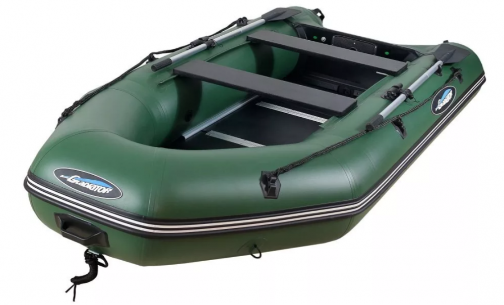 МОТОРНО-ГРЕБНАЯ ЛОДКА ПВХ GLADIATOR А 340 ТК С ФАНЕРНЫМ ПОЛОМ в Благовещенске