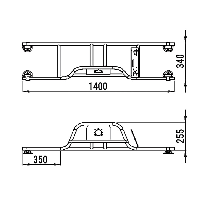 Стойка рулевая с бортовым креплением малая в Благовещенске