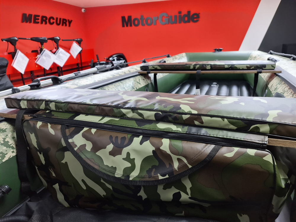 КОМПЛЕКТ МЯГКИХ НАКЛАДОК С СУМКОЙ ДЛЯ ЛОДОК 105Х20 КАМУФЛЯЖ в Благовещенске