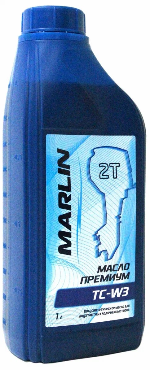 МАСЛО ПОЛУСИНТЕТИЧЕСКОЕ MARLIN ПРЕМИУМ 2Т, TC-W3, 1 ЛИТР в Благовещенске