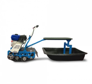 Мотобуксировщик НЕВА МС-1К с санями и сиденьем в Благовещенске