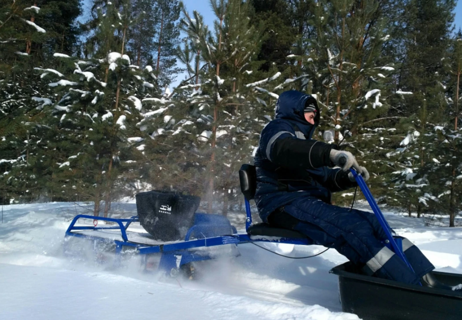 Мотобуксировщик толкач Альбатрос-XL8 с модулем. Без фары, склизы в Благовещенске