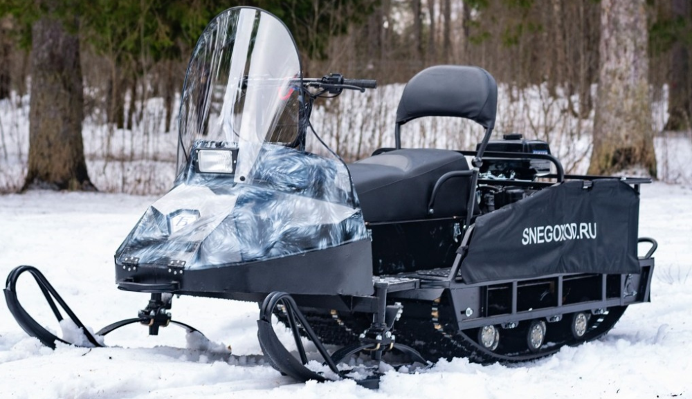 Миниснегоход Бурлак Егерь Экспедитор 15 л.с. , реверс, тормоз, капот белый в Благовещенске