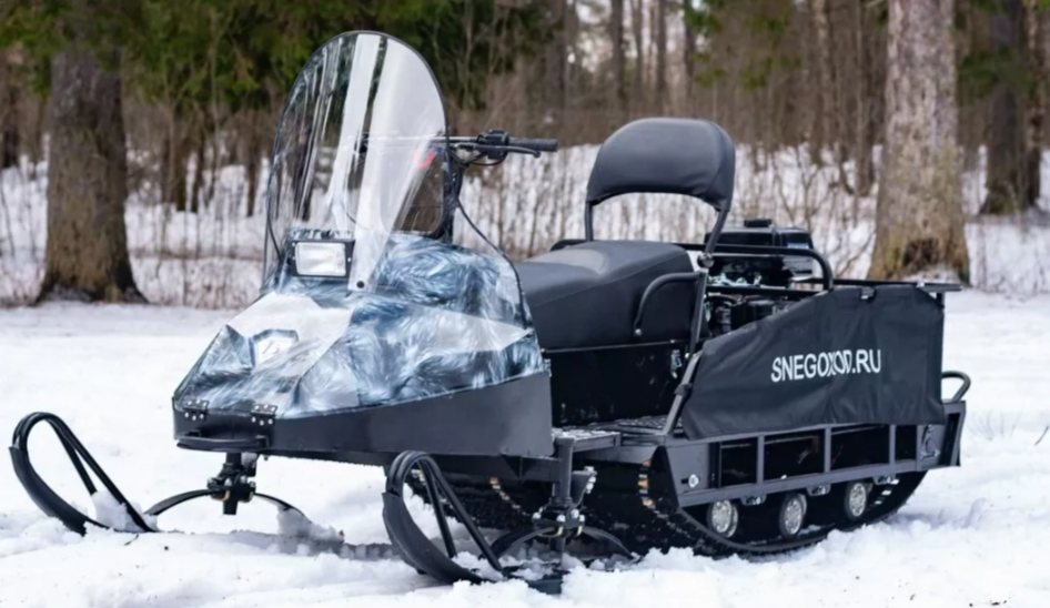 Миниснегоход Егерь Экспедитор 20 л.с. , реверс, тормоз, капот белый в Благовещенске