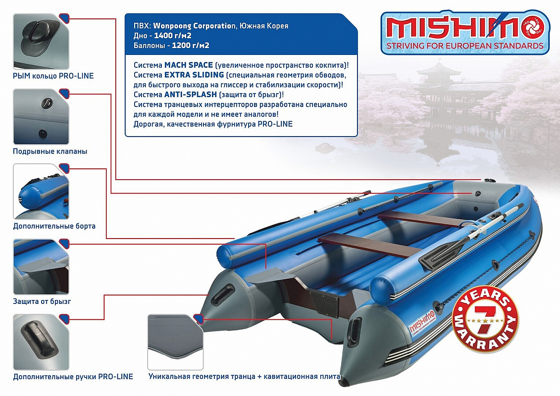 Лодка MISHIMO FAMILY LITE DF 390 в Благовещенске Лодка MISHIMO FAMILY LITE DF 390 в Благовещенске