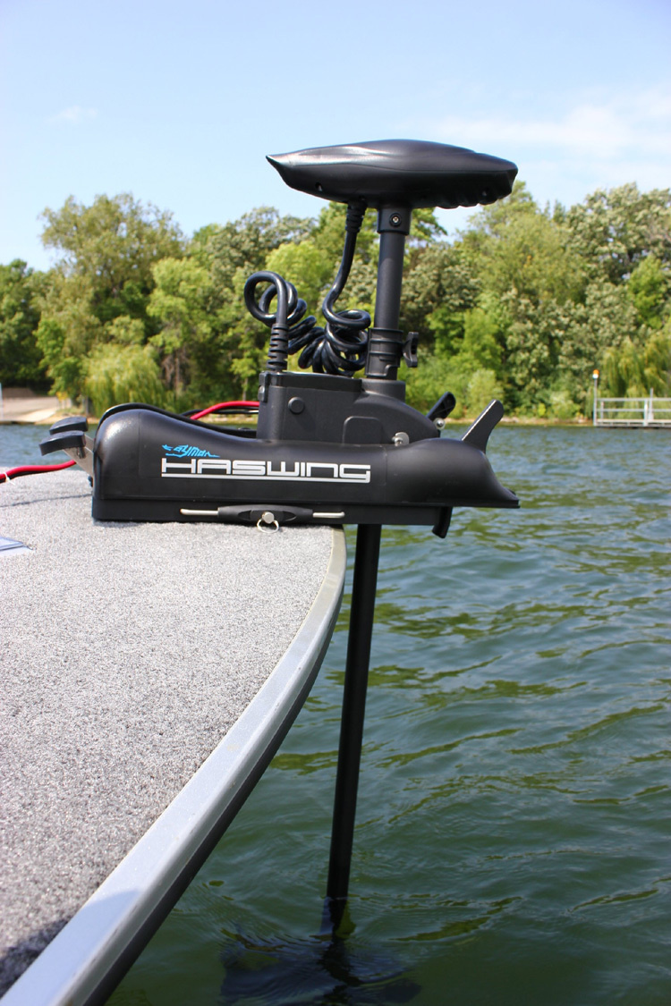Лодочный электромотор якорь Haswing Cayman B, GPS, 12V, 55Lbs, нога 137 мм в Благовещенске