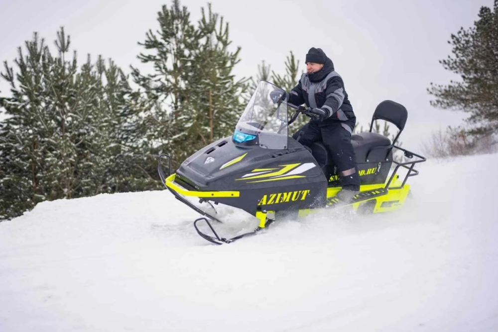 Миниснегоход Бурлак Азимут 24 л.с. , эл.запуск, реверс, тормоз гидравл, капот черный в Благовещенске