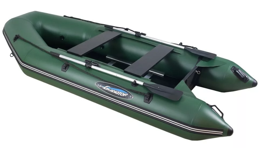 МОТОРНО-ГРЕБНАЯ ЛОДКА ПВХ GLADIATOR А 340 ТК С ФАНЕРНЫМ ПОЛОМ в Благовещенске