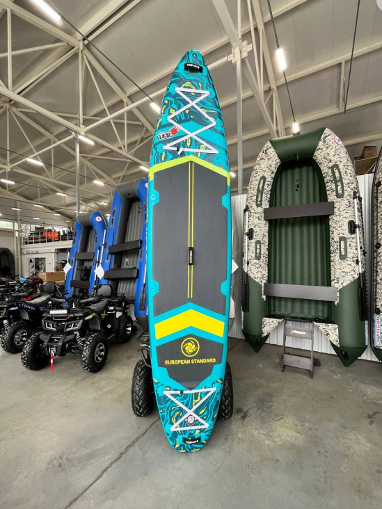 SUP (САП) Доска MISHIMO PRO-MAX Light Teal 12,6’ (385см) в Благовещенске