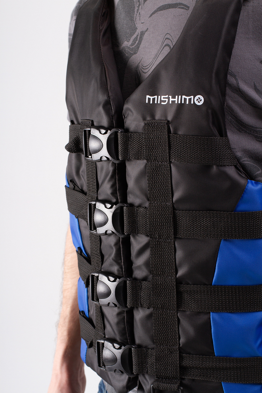 Жилет спасательный MISHIMO PRO Премиум качества Черно-синий в Благовещенске