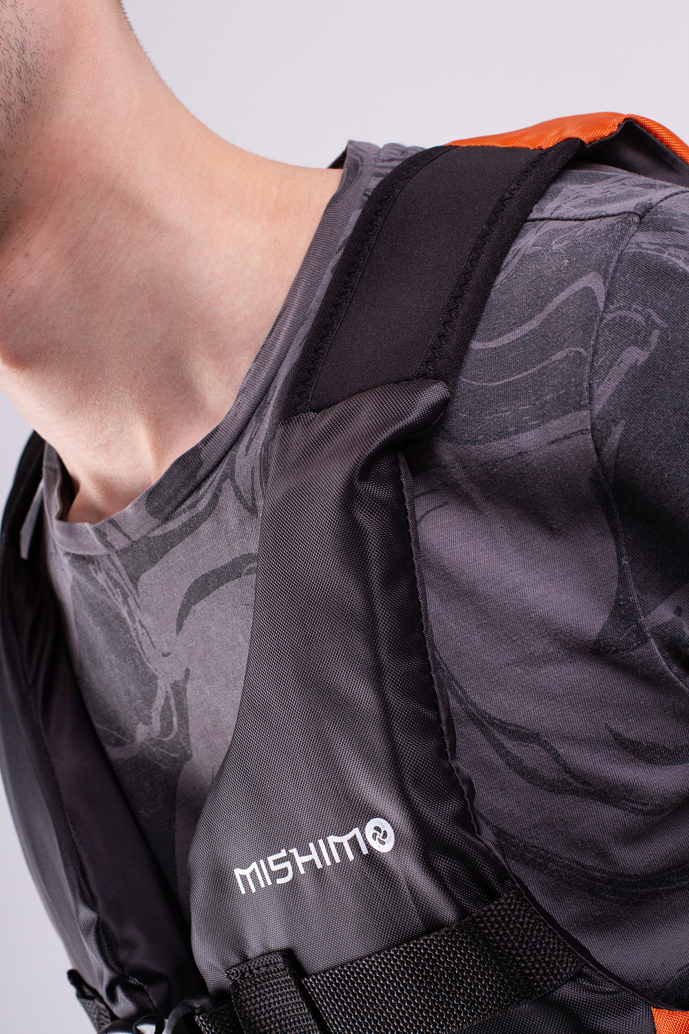 Жилет спасательный MISHIMO PRO Премиум качества Черно-оранжевый в Благовещенске