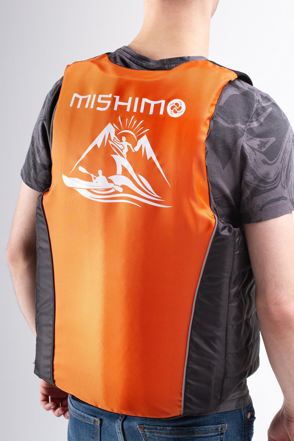 Жилет спасательный MISHIMO PRO Премиум качества Черно-оранжевый в Благовещенске